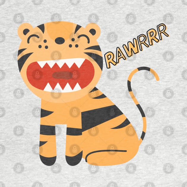 Cute Tiger Cub Rawrrr by FoxyChroma